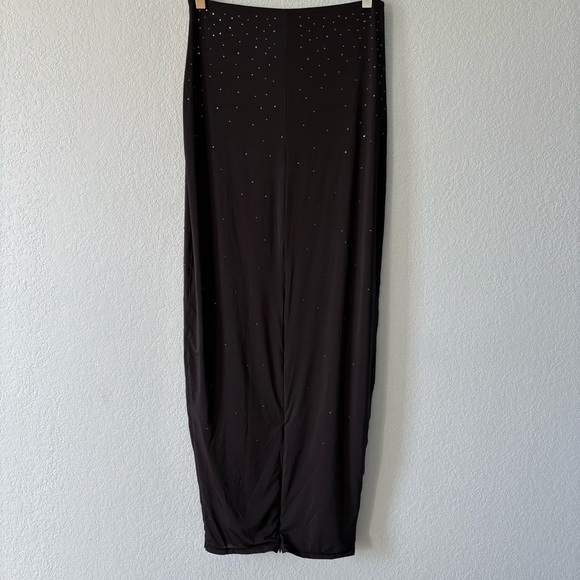 NEW Skims X Swarovski Black Sparkle Jelly Sheer Intimates Tube Skirt - Picture 8 of 15